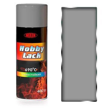 Аэрозольная краска Высокотемпературная MIXON HOBBY LACK 400ml серебристая 930 M930 фото