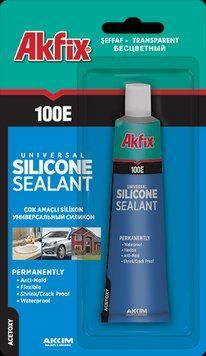 Силикон тюбик блистер Akfix 100 Е прозрачный,50 мл ГП100/50 фото